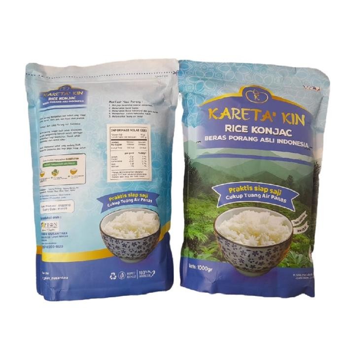 

KARETA KIN BERAS PORANG KONJAC SHIRATAKI RICE 1KG