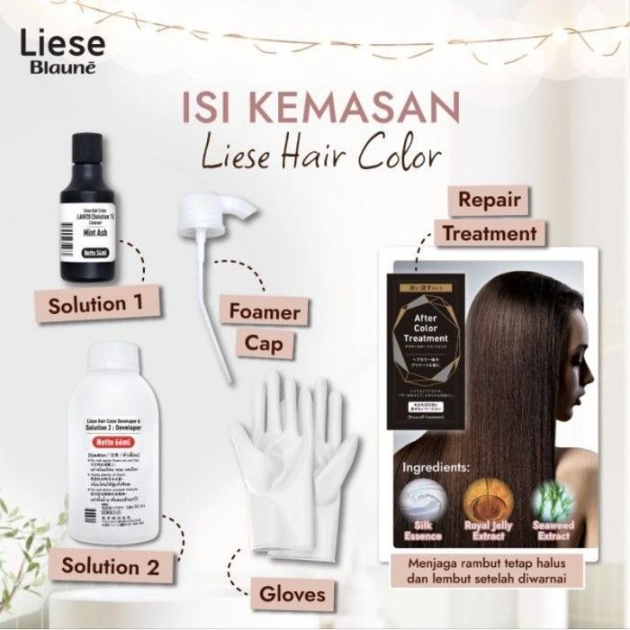 Liese Blaune Bubble Hair Color Rambut Uban Japan Series