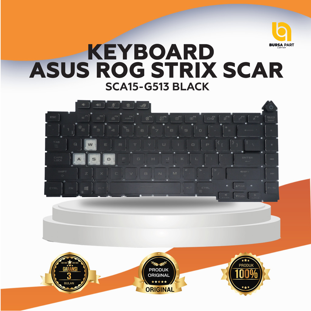 Keyboard Asus Rog Strix Scar sca15-g513 Black BACKLIGHT