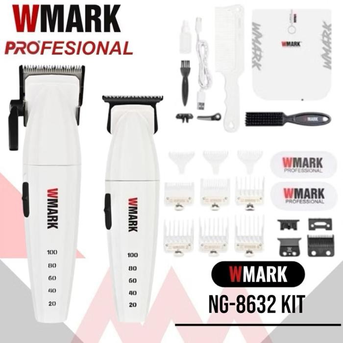 WMARK Hair Cliper & Hair Trimer NG 8632 KIT MESIN CUKUR RAMBUT WMARK SPECTER NG-8632 KIT 9000RPM