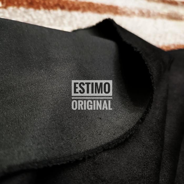 Kain Jok Mobil Suede Alcantara Royal Black ukuran 140 X 100 Kain elastis Melar Bisa untuk Jok mobil