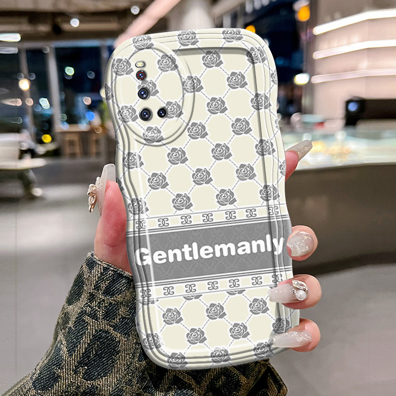 Casing Hp Untuk VIVO V19 V19 Neo V17 V17 Pro Case Krim gelombang cntik Softcase Silikon Kesing mawar