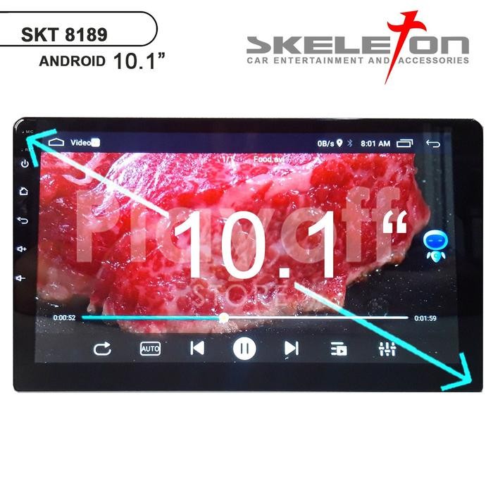 2 din head unit android 10 inch skeleton 8189 double din bluetooth gps
