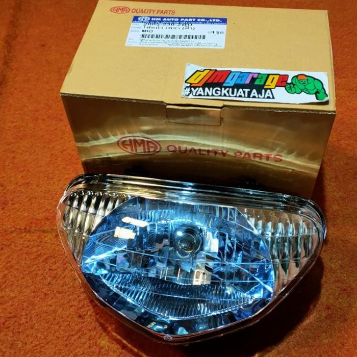 (Allthebest) headlamp mio sporty blue HMA thailand lampu depan mio lama blue