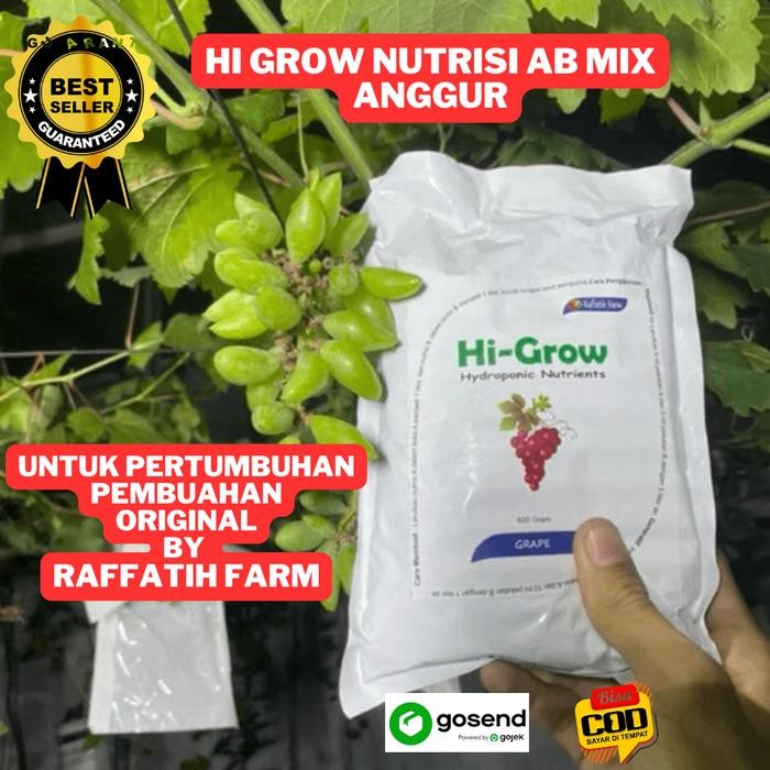 Pupuk Anggur Hi-Grow Nutrisi Ab Mix Hidroponik Tanaman Anggur, Pupuk Anggur