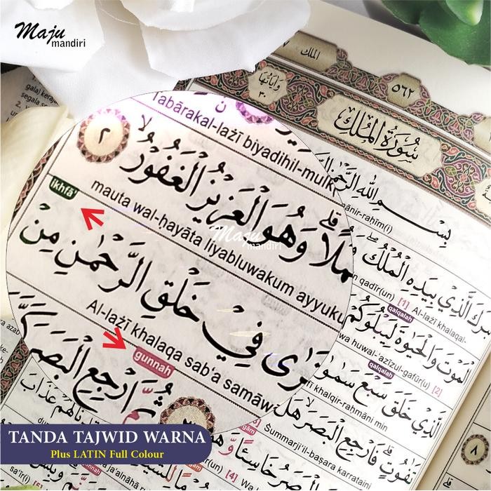 

Mushaf Al-Karim Alquran Latin Terjemahan Tajwid Tulis Warna Lengkap 30 Juz Ukuran Sedang A5 Khat