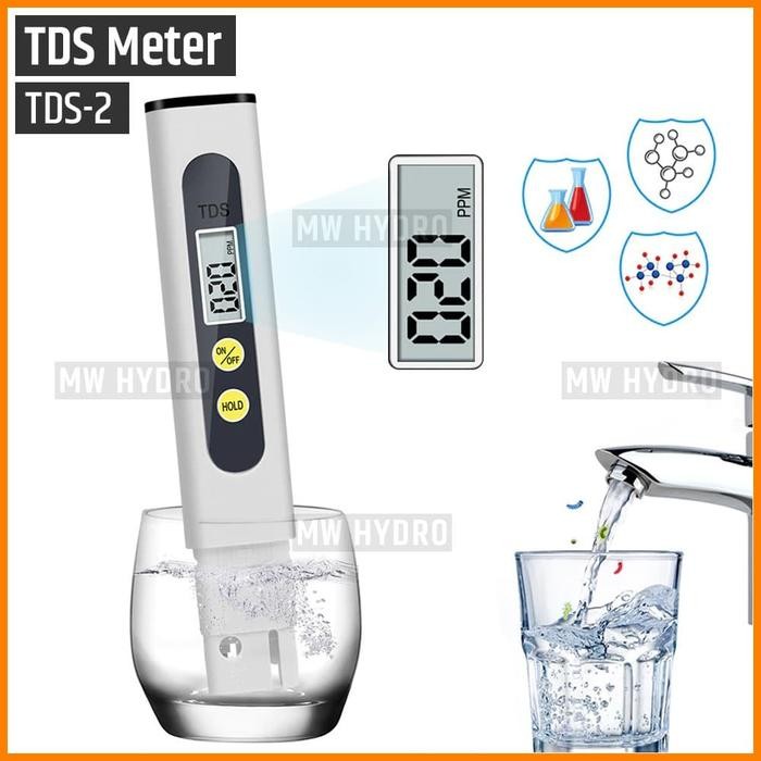 JTTOP" TDS METER - HIDROPONIK / AIR MINUM / WATER TREATMENT - TDS-2