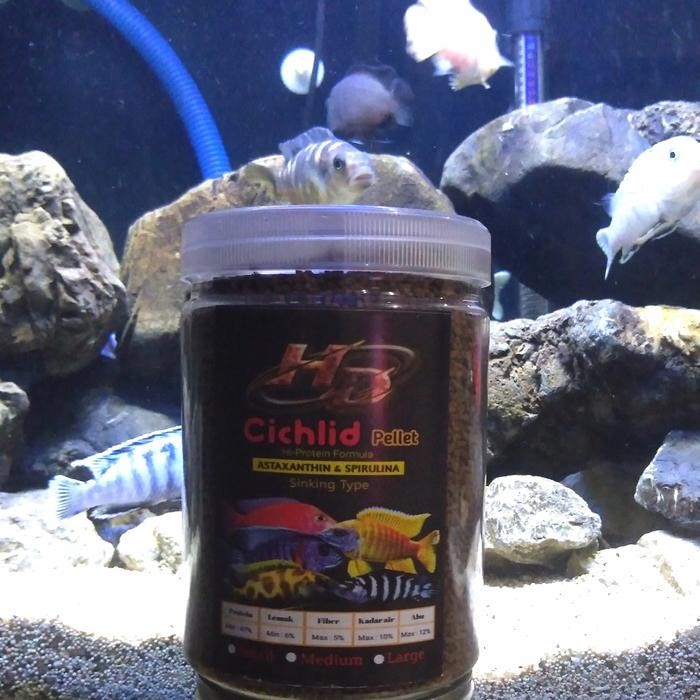 [PAKAN CICHLID] PELET IKAN HD CICHLID SINKING (TENGGELAM) 500 GR