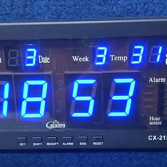 JAM DINDING DIGITAL LED DISPLAY LENGKAP