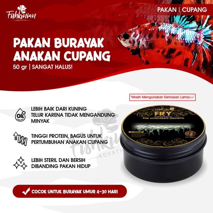 FISHKINIAN PELET FRY UNTUK BURAYAK / ANAK IKAN CUPANG