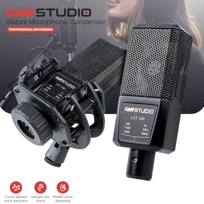 Taffstudio Microphone Gmark Profesional Recording LGT-240