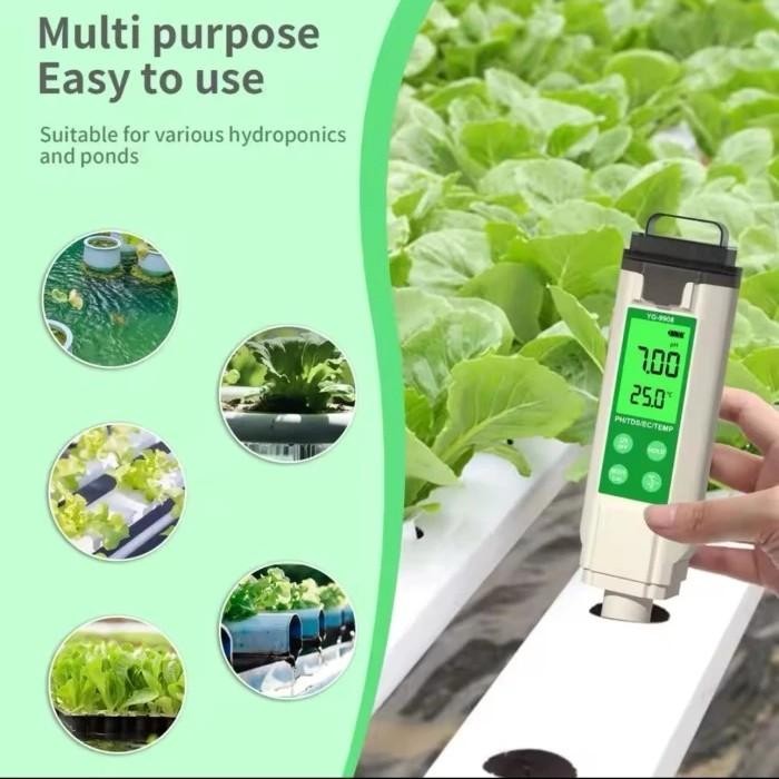 Alat Ukur PH TDS EC Suhu Tester Meter Air Hidroponik Kode 260