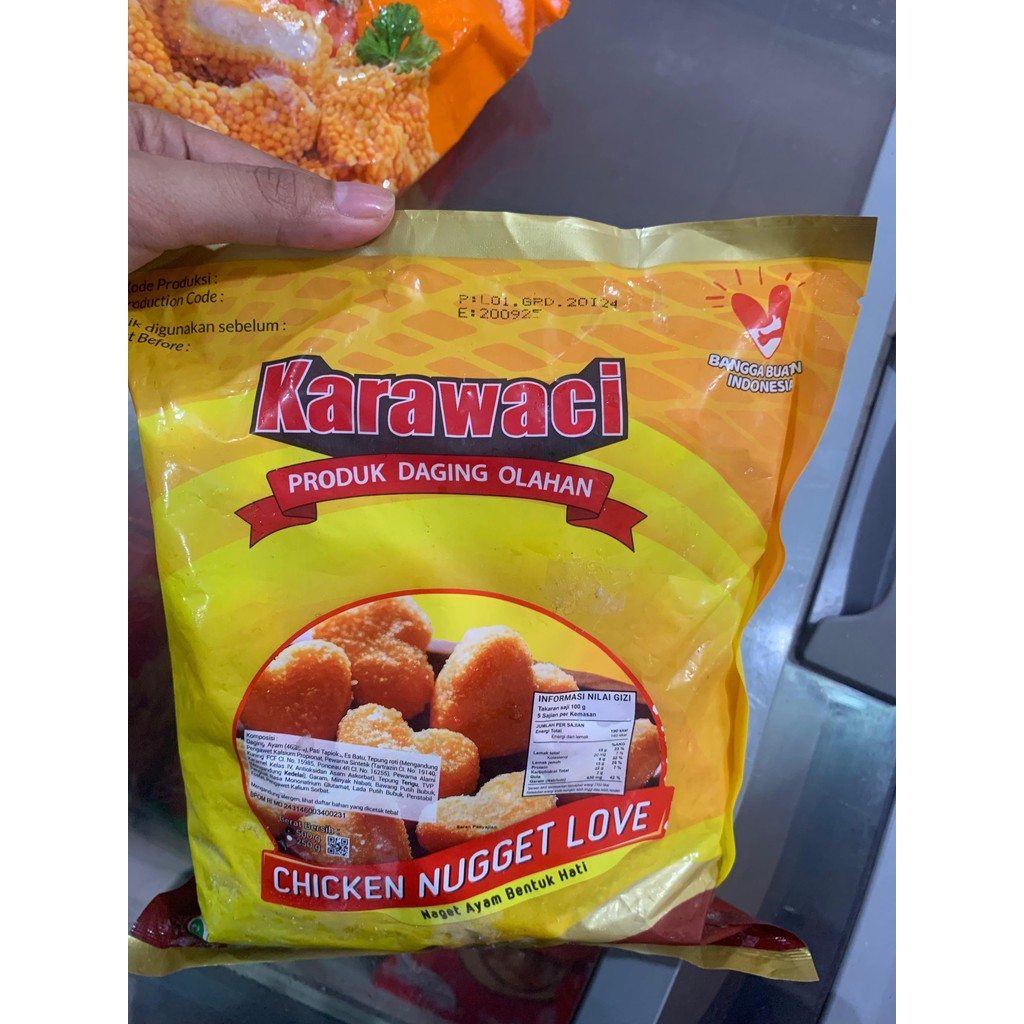 

KARAWACI CHICKEN NUGGET LOVE 500G
