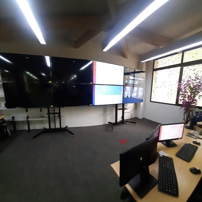 Grosir Bracket Tv Standing 4 Layar 55 50 49 43 32 Inch Tilt Arm