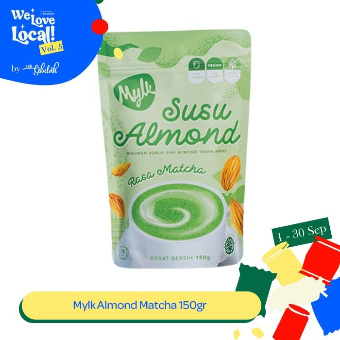 

Mylk Almond Matcha 150Gr - Susu Kacang Almon Lactose & Dairy Free