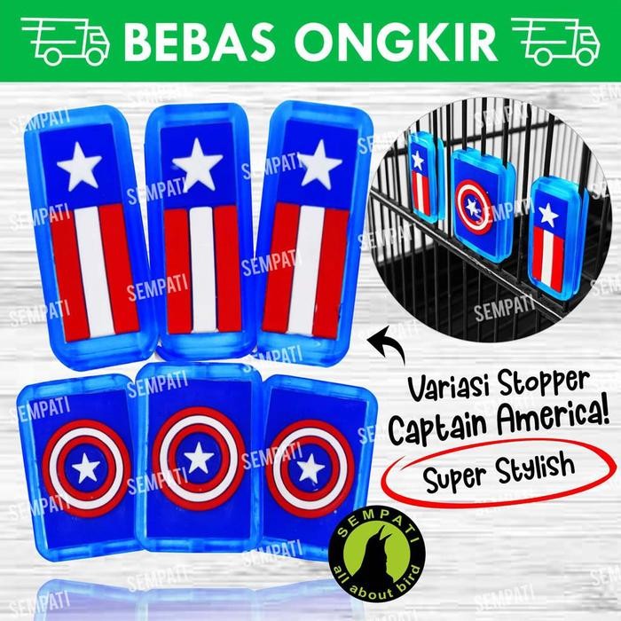 Variasi kotak motif kapten amerika sangkar burung kacer kenari cucak
