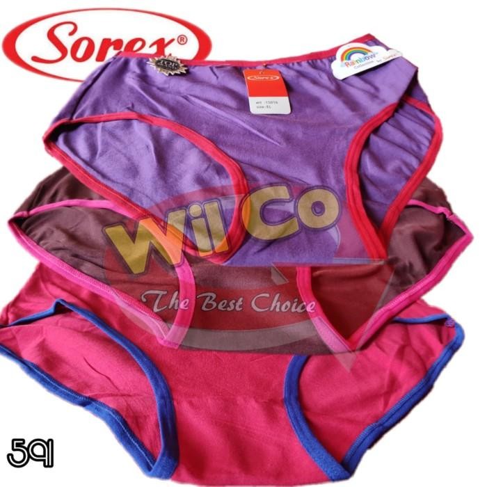 K591 CELANA DALAM WANITA SOREX RAINBOW