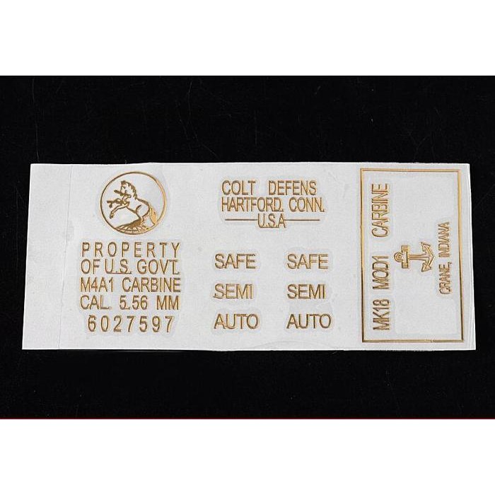 [Allthebest] Sticker Airsoft-Sticker Tempel Metal AEG-Sticker Decal M4-Sticker AEG