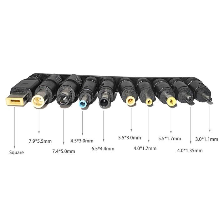 [Allthebest] Jack Charger Laptop 10 In 1 Universal Jack Adaptor Converter Laptop