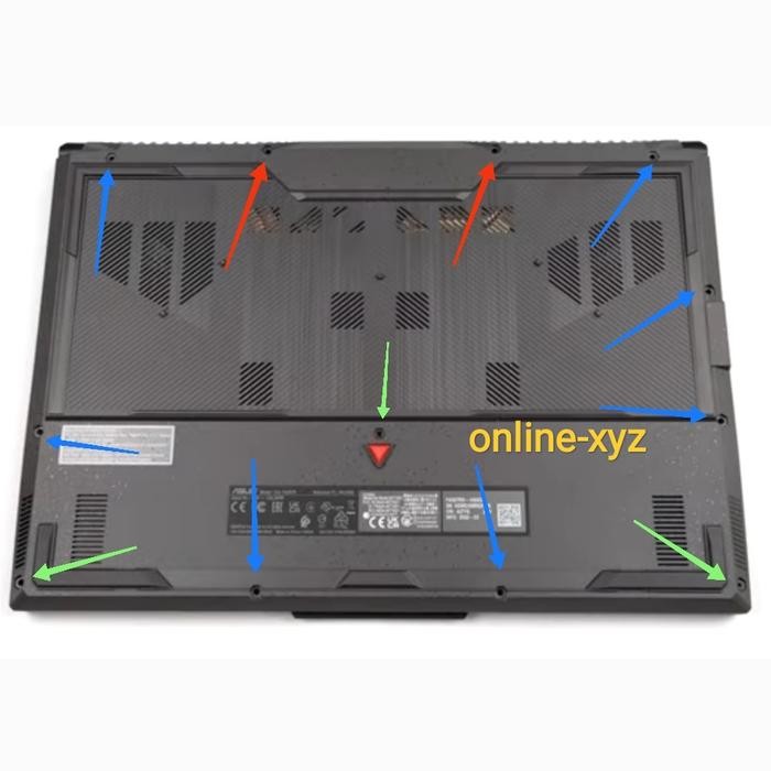 [Allthebest] baut mur sekrup casing ASUS TUF F15 FX507 FX507Z FX507ZM FX507ZE ZR ZC