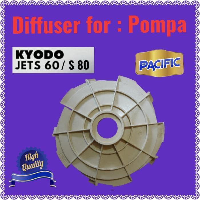 Diffuser pompa air centrifugal Kyodo jet S60 S80 pendorong s 80 60