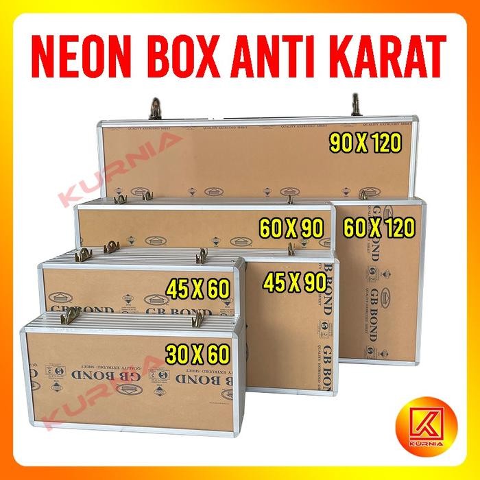 Neon Box 30x60 Aluminium