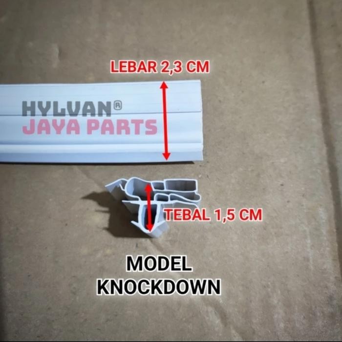 GASKET KARET PINTU CHILLER SHOWCASE CUSTOM 48 X 160 Cm
