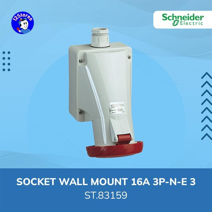 Schneider Socket Wall Mounted 16A 3P-N-E 3 - ST.83159