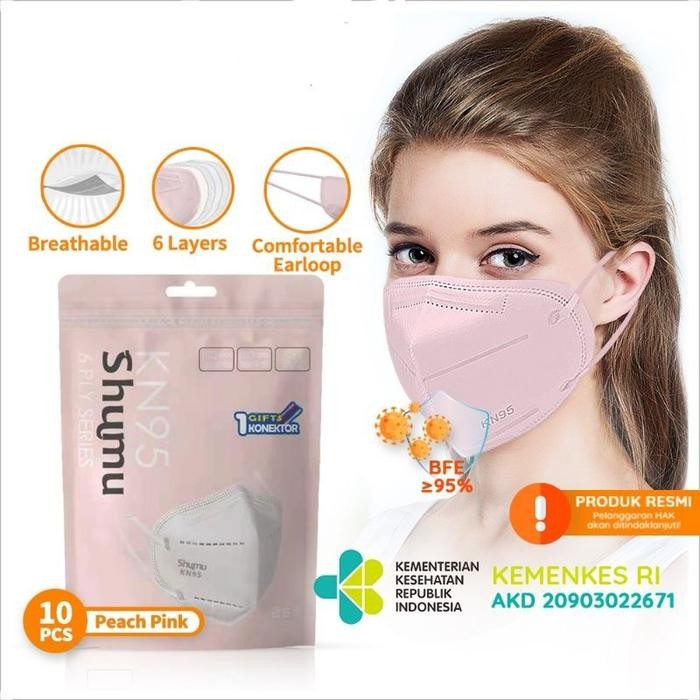 (Expert) SHUMU Mask 6 layers N95 KN95 6Ply Disposable Earloop Masker