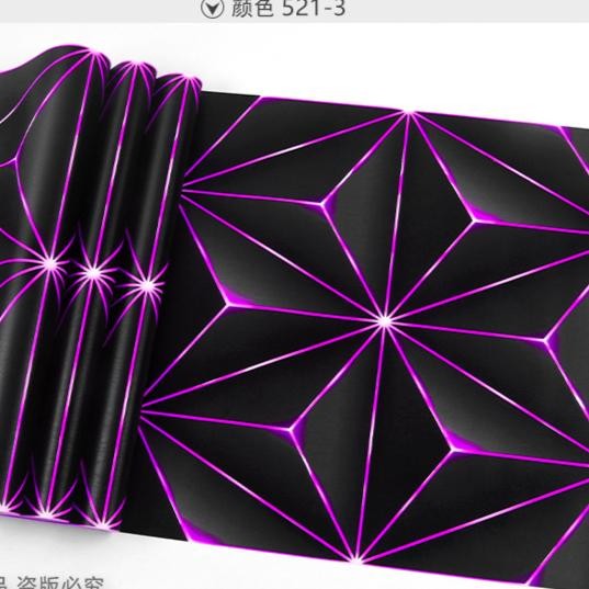 Wallpaper Dinding Motif Segitiga 3D Mewah Elegan