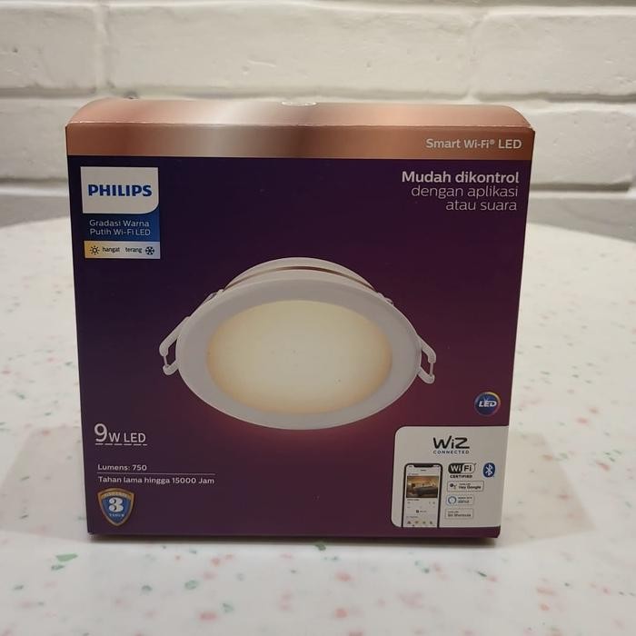 New Philips Wifi Led downlight 9 Watt Putih kuning