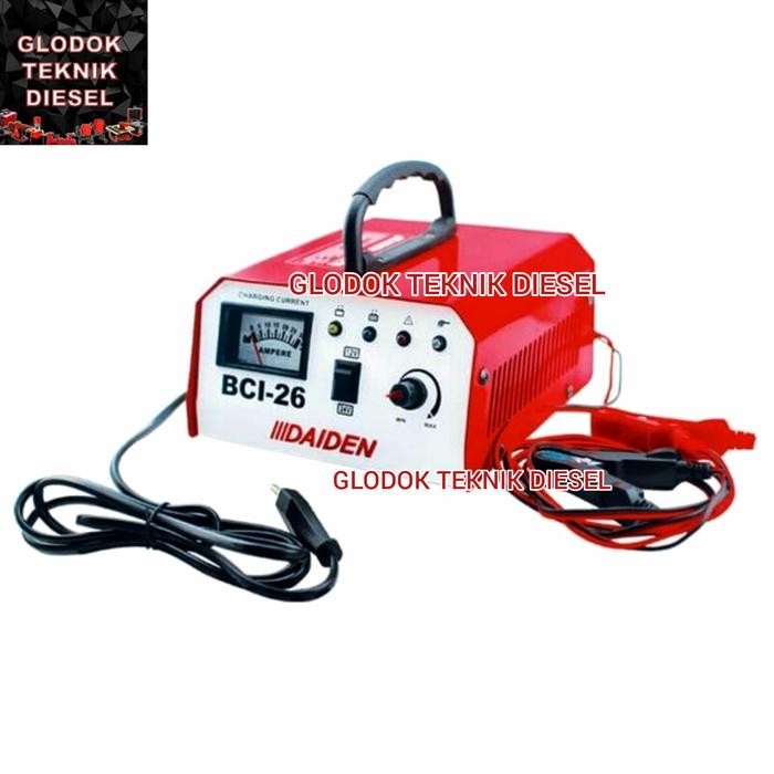 TERBARU Battery Baterai Battere Charger CAS Aki Accu Basah BCI 26 20A Daiden