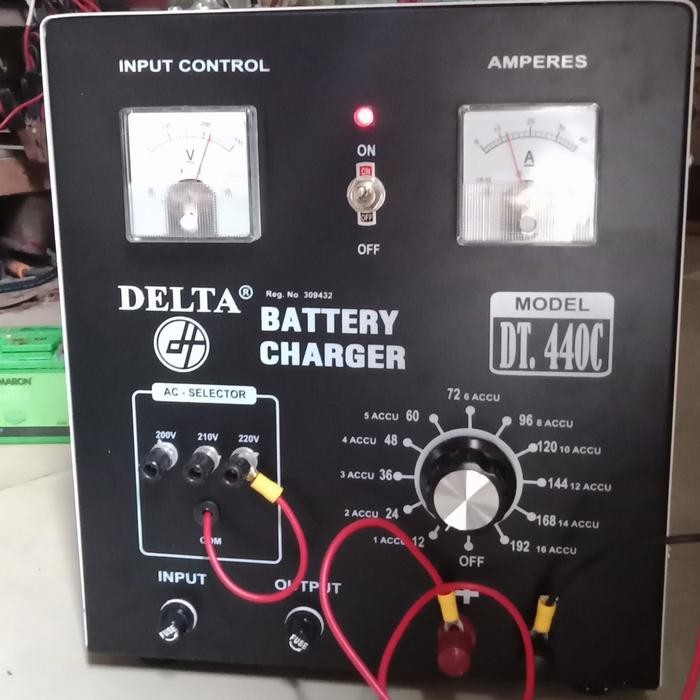 TERBARU CHARGER AKI DELTA DT 440C ALAT CAS AKI MOTOR MOBIL BISA GRAB
