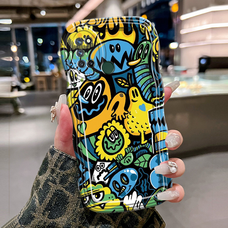 Casing Hp Untuk Realme 7i C17 Case Casing pola Monster kacau Kesing HP Kasing Silikon Softcase gelom