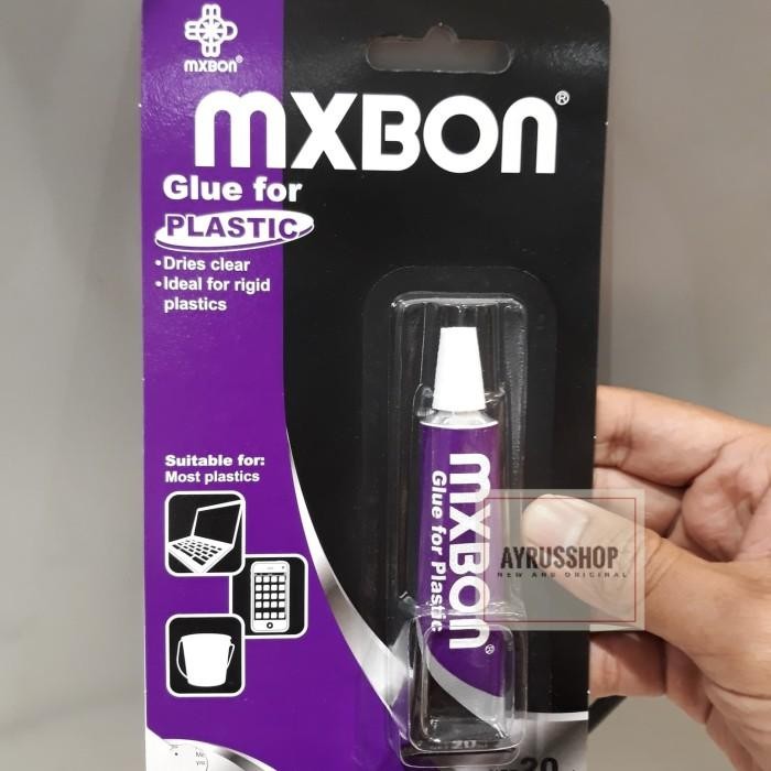 Expert Lem Super untuk Plastik MXBON Super Glue Plastic-Transparan-Rekat Kuat