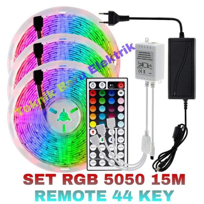 (Expert) Paket LED STRIP RGB 15M SMD 5050 3528 2835 IP44 OUTDOOR