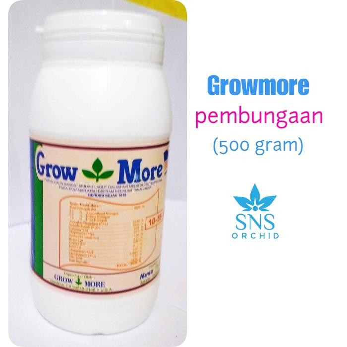 growmore merah pembungaan 500 gram pupuk daun anggrek nutrisi