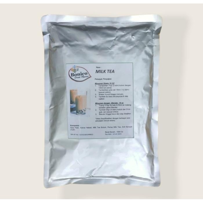 

MILK TEA powder 1Kg Bubuk TEH SUSU 1000gr Bubuk Minuman rasa kekinian