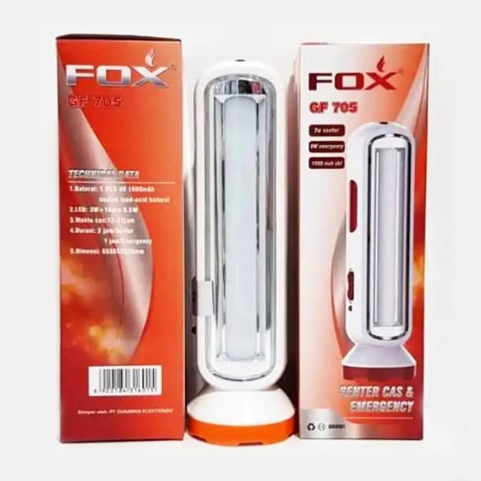 [Expert] LAMPU SENTER EMERGENCY BESAR FOX GF 705