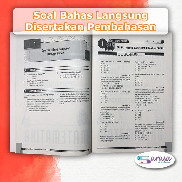 

Ready- Buku Pelajaran Best Score 100 Bank Soal Matematika Sd Mi Kelas 4, 5, 6