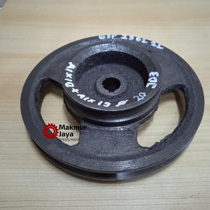 PULLEY PULI COR DOBEL FFC 15 (A1 X 19 + 10CM/7,5 & 4 INCH) AS 19/20 MM
