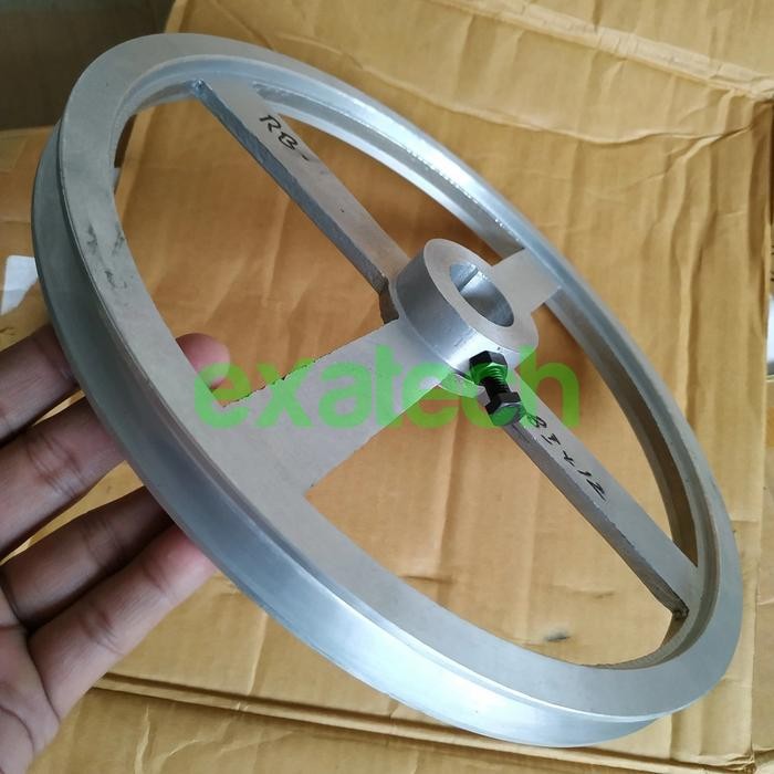 PULLEY PULI PULLY A1 - 14 INCH AS 30 MM PULLY ALUMUNIUM