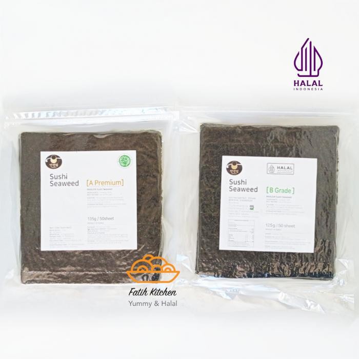 

New Manjun Seaweed Sushi Nori 50 Lembar Halal - Economy Medium Premium