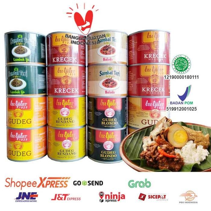 

New Promo Weekend Gudeg Kaleng Bu Tjitro Varian Original