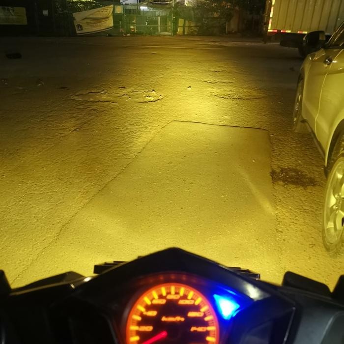 LAMPU LED MOTOR LUMINOS Z2 3 SISI 2 WARNA WHITE YELLOW