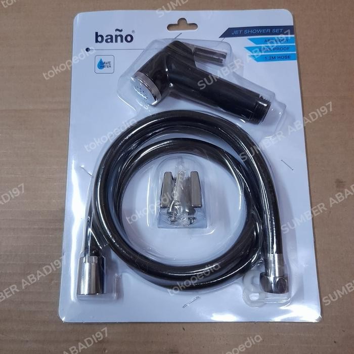 JET SHOWER BANO HITAM / TOILET SHOWER BLACK BANO