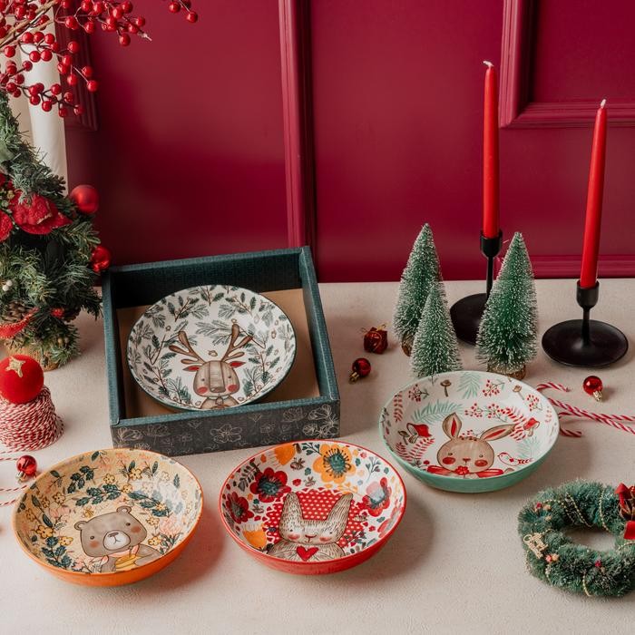 Cartoon 8" Plate - Piring Keramik, Piring Cantik, Piring Lucu Terlaris