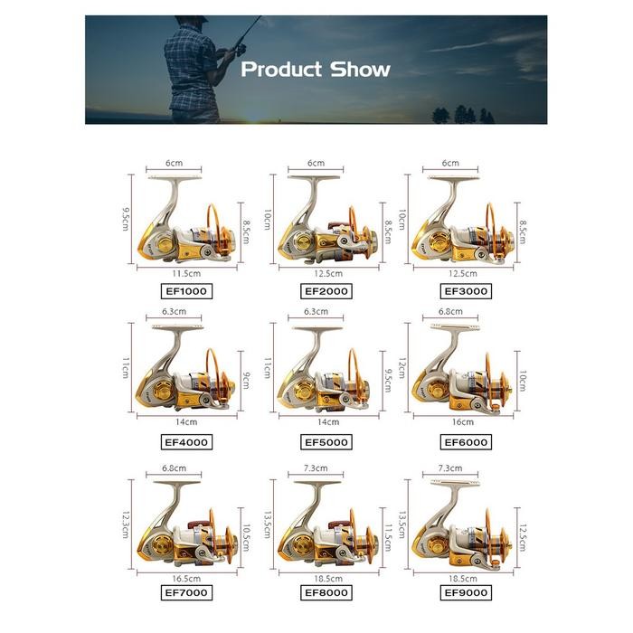 [ Cod ] - Reel Pancing Daiwa Dc2000 - Dc7000 Spinning 5.2:1 Gear Ratio #Gratisongkir