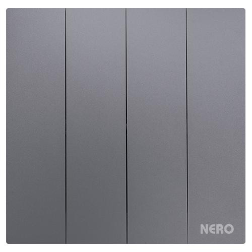 Murah Nero Saklar 4 Gang Vega Q3L1641-Gr Grey
