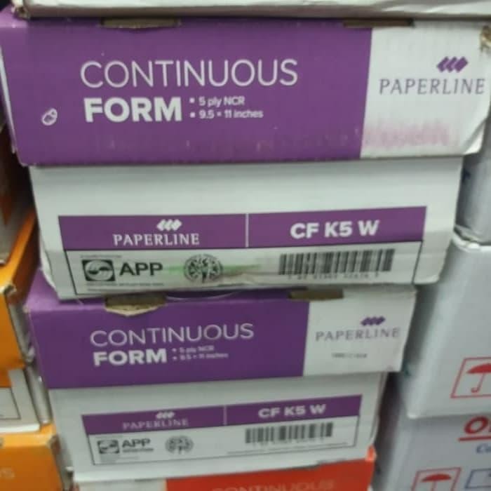 

Continuos Form 5Ply Paperline 91/2 X 11" Full / Kertas Continuos Form Kode 681